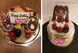 手作りキャラチョコプレートの誕生日ケーキ マリッコの衝動的ハンドメイド
